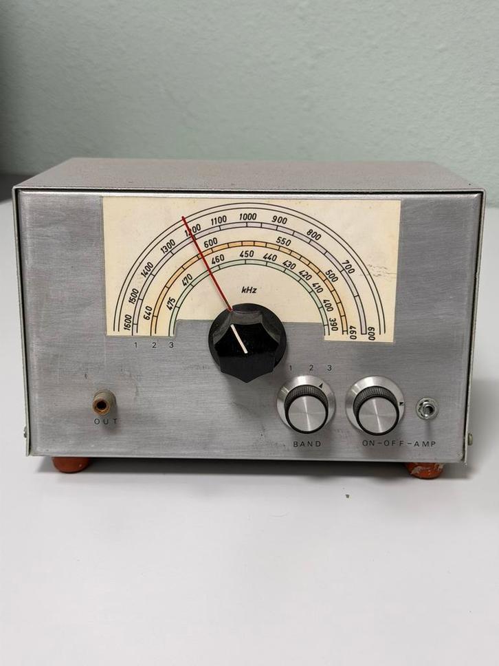 Vintage zelfbouw radio-ontvanger – MW-LW tuner – elektronica, Hobby en Vrije tijd, Elektronica-componenten, Zo goed als nieuw