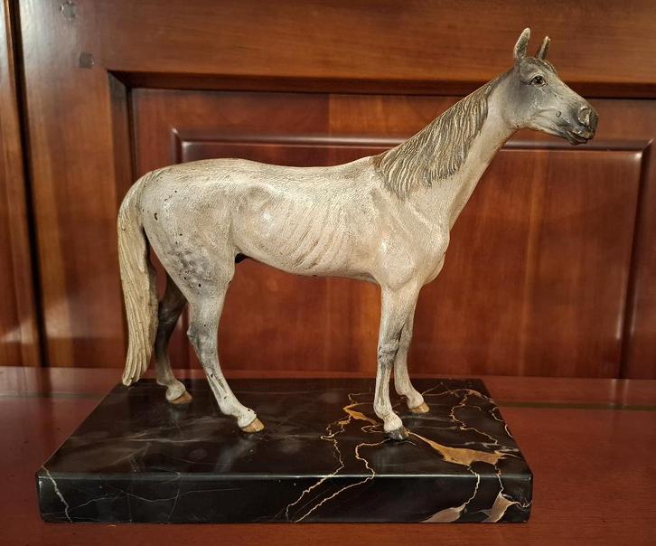Bronzen sculptuur „HET PAARD”, 20 cm hoog, BE., Antiek en Kunst, Antiek | Brons en Koper, Brons, Ophalen