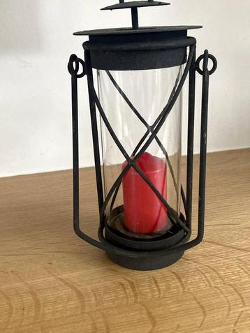 Vintage kandelaar metaal/glas voor 10 euro beschikbaar voor biedingen