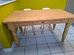 Massieve grenen tafel 150cm x 85cm, Huis en Inrichting, Ophalen