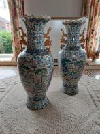 2 prachtige Chinese vazen. Ze vormen een mooi duo., Antiek en Kunst, Antiek | Porselein, Ophalen