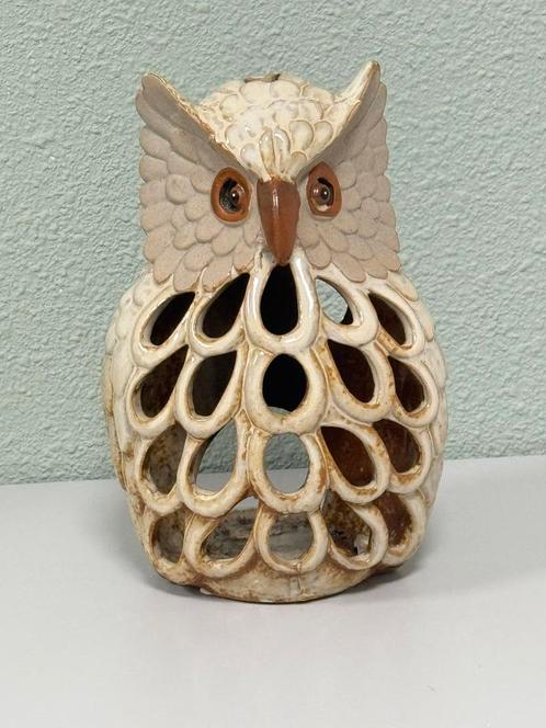 Vintage Keramiek windlicht UIL kaarshouder kaars houder 20cm, Huis en Inrichting, Woonaccessoires | Kandelaars en Kaarsen, Zo goed als nieuw