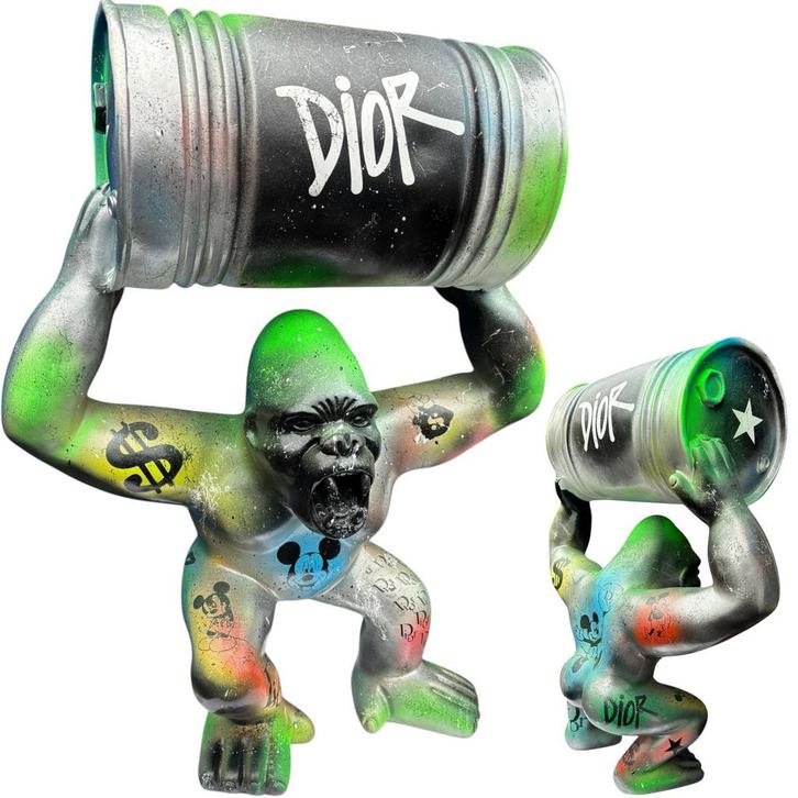 XXL pop art mickey dior Gorilla, Antiquités & Art, Art | Objets design, Envoi