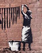 BANKSY: lithografie met de hand ingelijst en genummerd, Ophalen of Verzenden