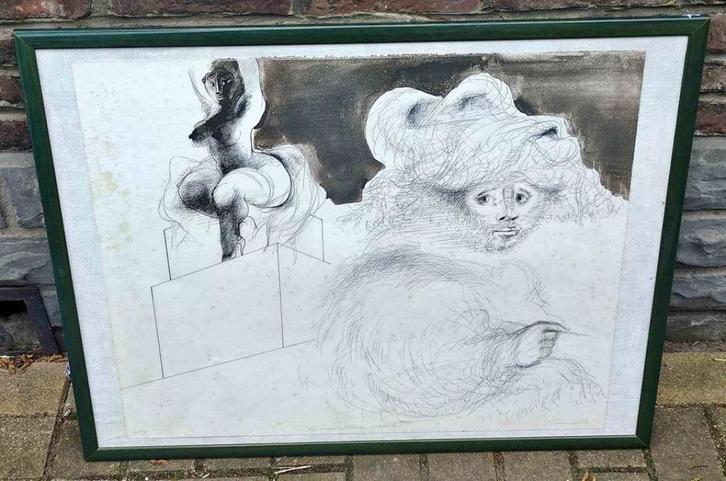 Lithographie signe Roger somville, Antiek en Kunst, Kunst | Litho's en Zeefdrukken, Ophalen of Verzenden