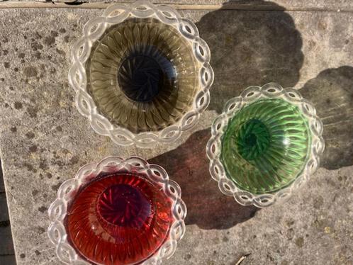 3 KOMMETJES MURANO GLAS 13 CM, Antiek en Kunst, Antiek | Glaswerk en Kristal, Ophalen of Verzenden