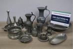 Vintage Collectie van 18-Stuks Tinnen Servies, Antiek en Kunst