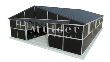 Grote systeemstal | 5 paardenboxen | Met zadelkamer  disponible aux enchères