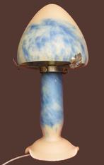 Vintage pate de verre paddenstoel lamp, Ophalen