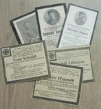 6 x WO1 bidprent/sterbebild 1914-1918 (1e wereldoorlog) €15., Verzenden, Landmacht, Overige typen
