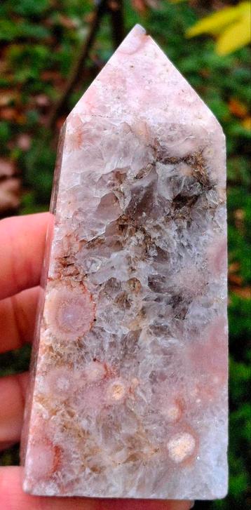 Rose amethist+bloem agaat punt beschikbaar voor biedingen