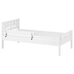 Peuterbed met lattenbodem, wit, 70x160 cm, Ophalen, Nieuw, 70 tot 85 cm, 140 tot 160 cm