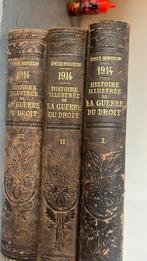 Trois livres daté de 1916 retraçants la 1 guerre mondiale, Ophalen, Zo goed als nieuw