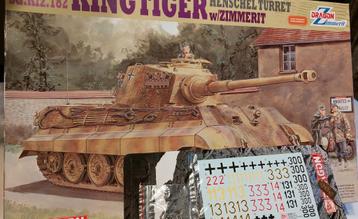 Dragon Kingtiger Zimmerit tank 1 35 beschikbaar voor biedingen