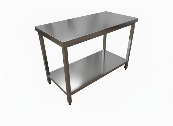 RVS Werktafels met bodemplaat, Doe-het-zelf en Bouw, Sanitair, Nieuw, Overige typen, Inox, Ophalen of Verzenden