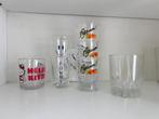 glazen dozen potjes, Ophalen, Gebruikt, Frisdrankglas