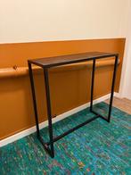 Console en métal noir, Huis en Inrichting, Tafels | Bijzettafels, Ophalen, Gebruikt, Metaal of Aluminium, 75 cm of meer