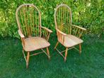 twee Scandinavische stoelen, Huis en Inrichting, Stoelen, Twee, Gebruikt, Bruin, Hout