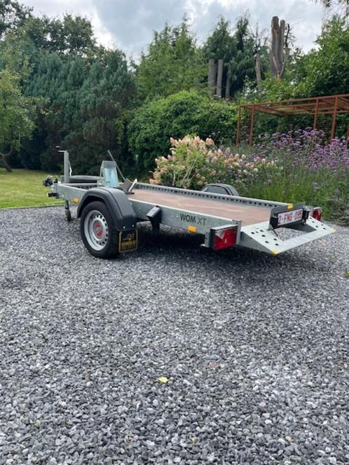 Motortrailer hydraulisch zakkend - geremd - handpomp, Auto diversen, Aanhangers en Bagagewagens, Zo goed als nieuw, Ophalen of Verzenden
