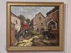 Deigné/Aywaille - Boerenerf van René Mewissen (Hst), Antiek en Kunst, Kunst | Schilderijen | Klassiek, Ophalen of Verzenden