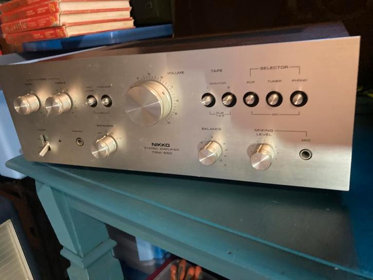 NIKKO VINTAGE VERSTERKER 2 x 50 watt Rms Nieuwstaat!, Audio, Tv en Foto, Versterkers en Ontvangers, Zo goed als nieuw, Stereo