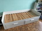 IKEA converteerbaar bed voor 1 of 2 personen, Huis en Inrichting, Slaapkamer | Bedden, 180 cm, Gebruikt, Wit, Hout