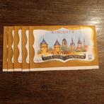 5 x Reklame Biscuits Gulden Sporen Kortrijk, Verzamelen, Ophalen of Verzenden