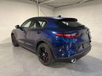Alfa Romeo Stelvio 2.0 T AWD Super - Leder - velgen 20" -Nav, Auto's, Euro 6, 4 cilinders, Blauw, Leder