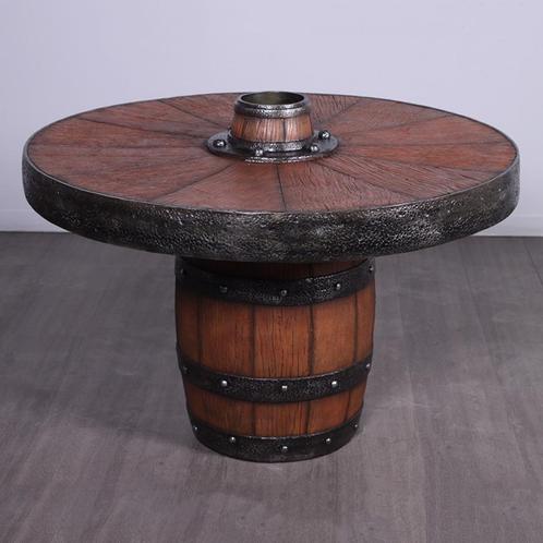 Barrel Table – Piratentafel 112 x 112 x 81 cm, Huis en Inrichting, Tafels | Eettafels, Nieuw, Ophalen