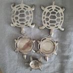 Set van messing onderzetters schildpadvorm, Ophalen of Verzenden, Gebruikt, Pot of Pan