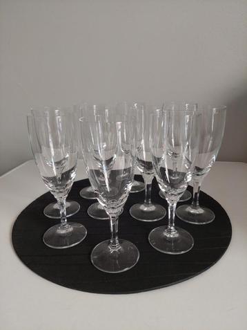 Champagne glazen Zwiesel 10 stuks, Enlèvement, Comme neuf, Autres types