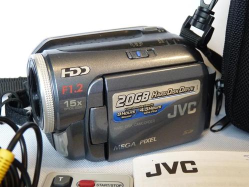 JVC Everio GZ-MG40E, 20GB, accu, adapter, videokabel, boek, Audio, Tv en Foto, Videocamera's Digitaal, Zo goed als nieuw, Camera