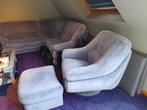 Hoeksalon met draaifauteuil., Huis en Inrichting, Ophalen, Zo goed als nieuw, Stof