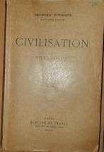 Civilisation 1914-1917, Gelezen, Ophalen of Verzenden, Voor 1940, Duhamel Georges