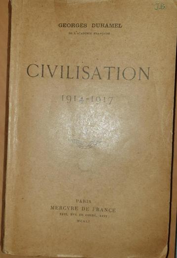 Civilisation 1914-1917 beschikbaar voor biedingen