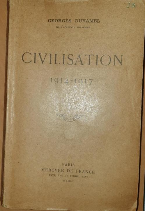 Civilisation 1914-1917, Boeken, Oorlog en Militair, Gelezen, Overige onderwerpen, Voor 1940, Ophalen of Verzenden