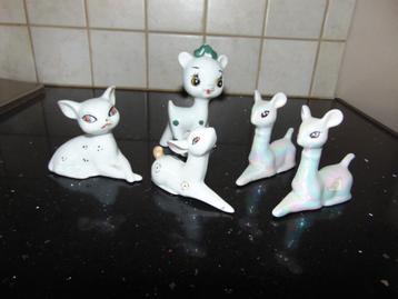 Retro bambi beeldjes 6-10 cm beschikbaar voor biedingen