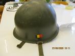 belgische helm en binnenhelm en veldfles, Verzamelen, Verzenden, Landmacht, Helm of Baret