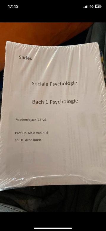 Boeken 1e bachelor psychologie 