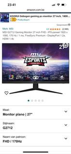 MSI G2712  zwart  144 Hz   27 Inch, Computers en Software, Monitoren, Gaming, HDMI, Hoofdtelefoonaansluiting, VA