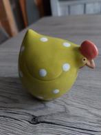 Poule en céramique verte à pois blancs, Enlèvement