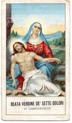 devotieprentje Beata Vergine De' Sette Dolori, Ophalen of Verzenden, Christendom | Katholiek