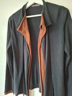 Zachte cardigan met dubbele kraag, Maat 38/40 (M), Zwart, Pauline B., Ophalen of Verzenden