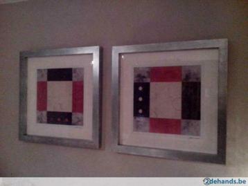 2 Stuks Litho's met kader beschikbaar voor biedingen