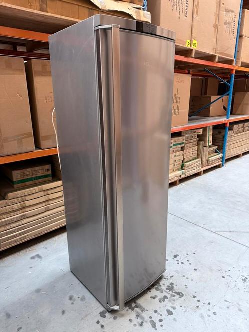 Vrijstaande ijskast inox AEG, A++, Elektronische apparatuur, Koelkasten en IJskasten, Gebruikt, Zonder vriesvak, 200 liter of meer