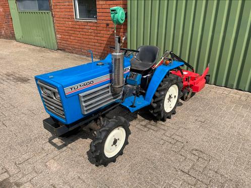 Mini tractor Iseki TU1400 trekker met weidenbloter, Zakelijke goederen, Landbouw | Tractoren, Gebruikt, Ophalen