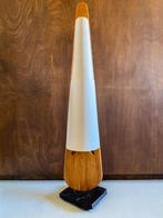 Vintage massief houten vloerlamp, 100 tot 150 cm, Vintage, Ophalen of Verzenden, Zo goed als nieuw