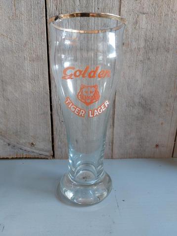 Glas golden tiger lager de blieck aalst emaille, Enlèvement ou Envoi, Comme neuf