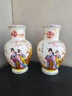 Paar Chinese Japanse geisha-vazen, Antiek en Kunst, Ophalen of Verzenden