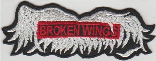 Broken Wings stoffen opstrijk patch embleem, Motos, Accessoires | Autocollants, Envoi